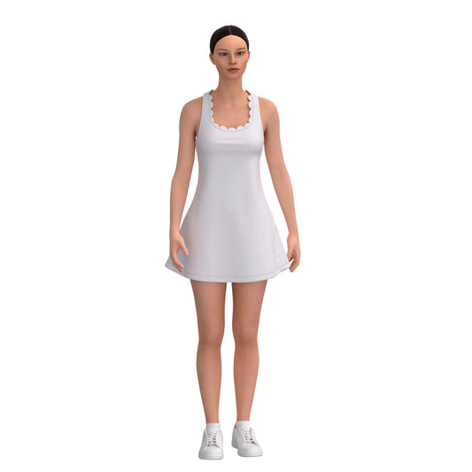 White On White Dress